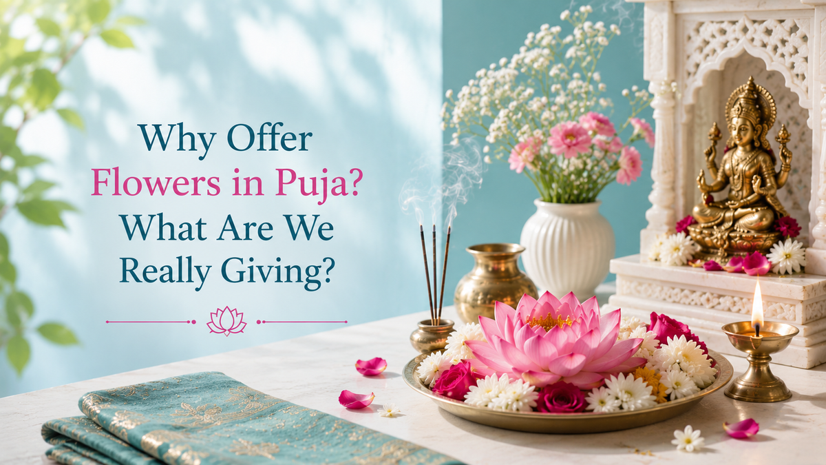 Why Offer Flowers in Puja? What Are We Really Giving?