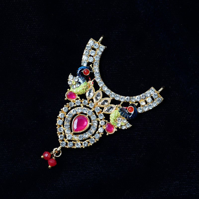 Mayurleela Ratna Kanthi (Enamelled Peacock Necklace)