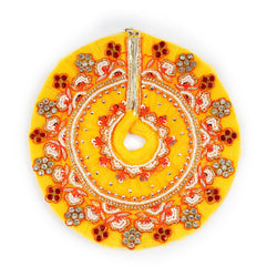 Peetambar Zardosi Shringar Laddu Gopal Poshak