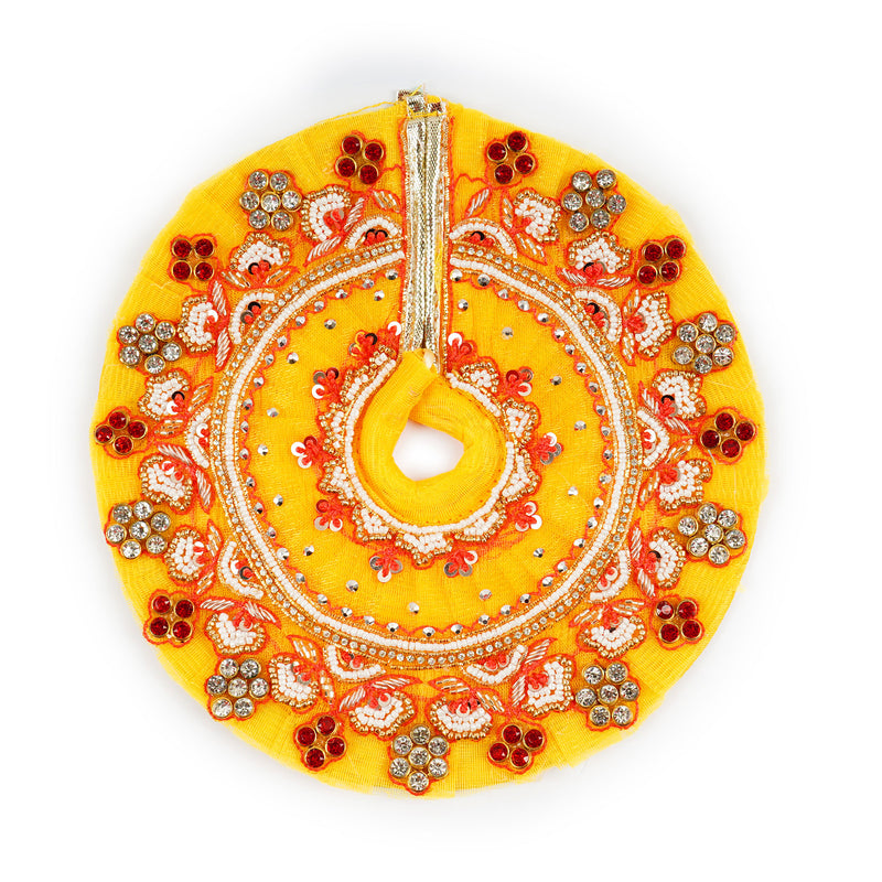 Peetambar Zardosi Shringar Laddu Gopal Poshak