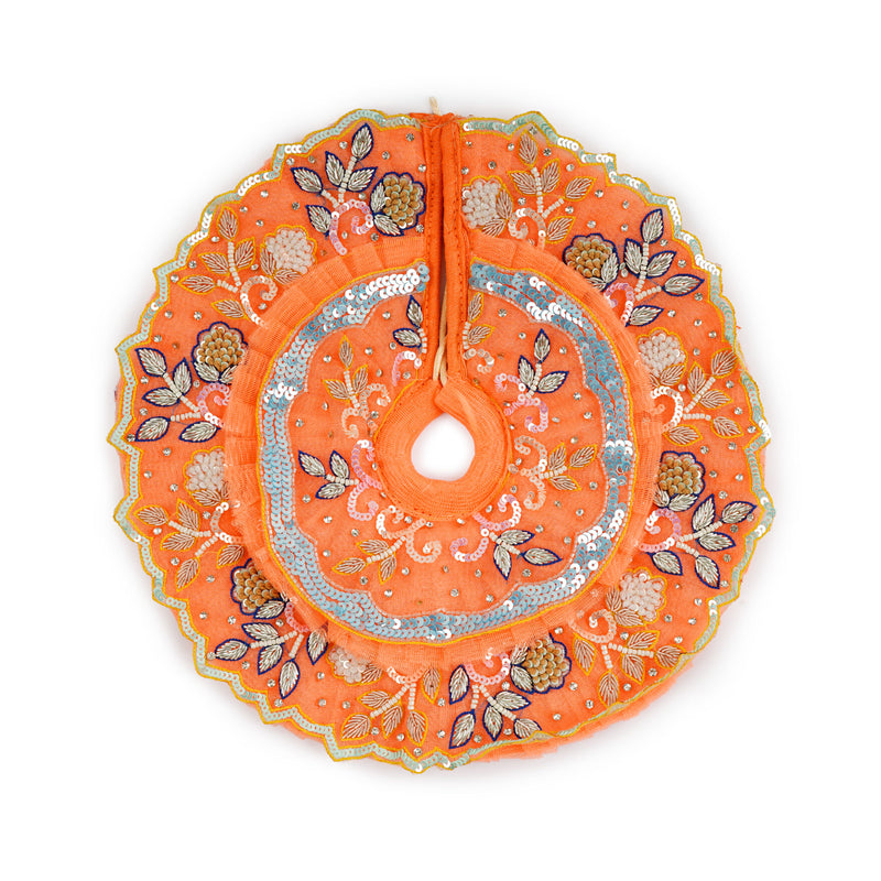 Kesariya Zardosi Shringar Laddu Gopal Poshak