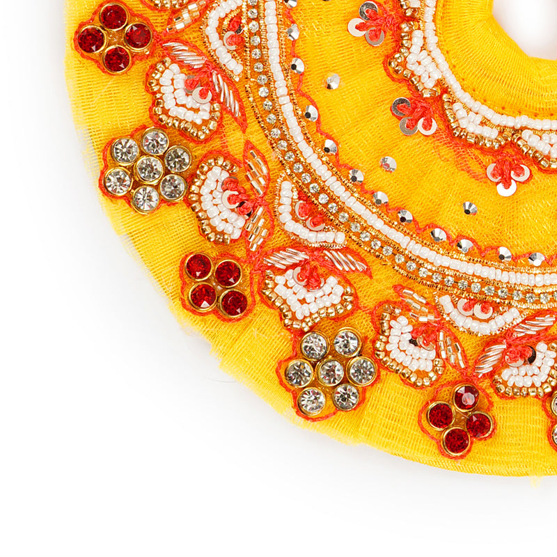 Peetambar Zardosi Shringar Laddu Gopal Poshak