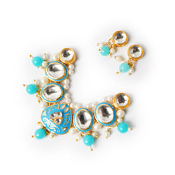 Meenratna Kundan Set (Necklace with Earrings)