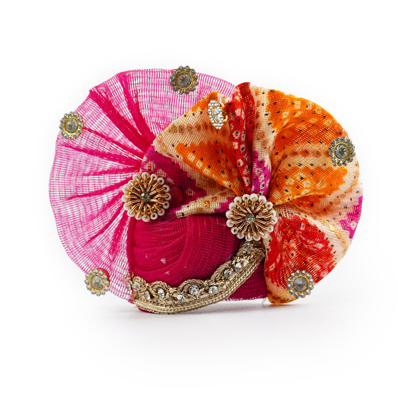 Rangvati Bandhni Shringar Laddu Gopal Poshak