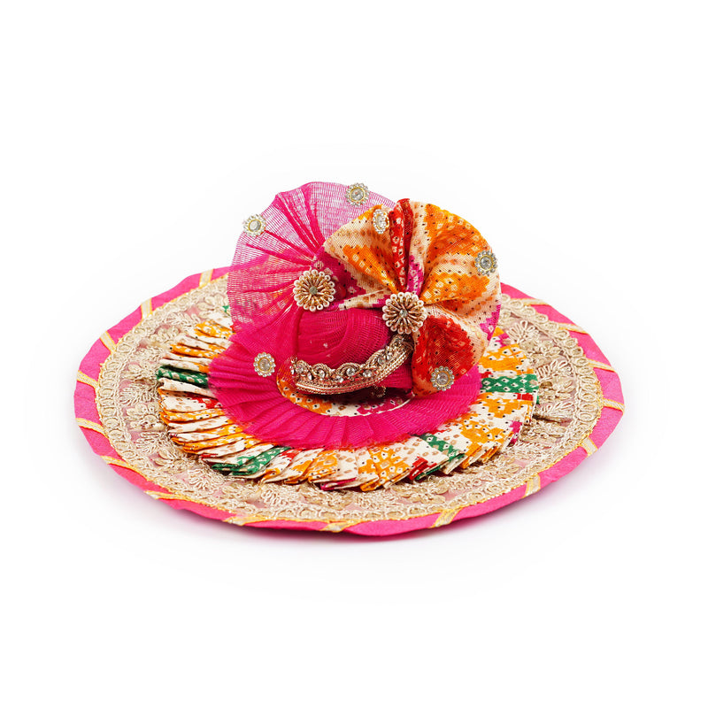 Rangvati Bandhni Shringar Laddu Gopal Poshak