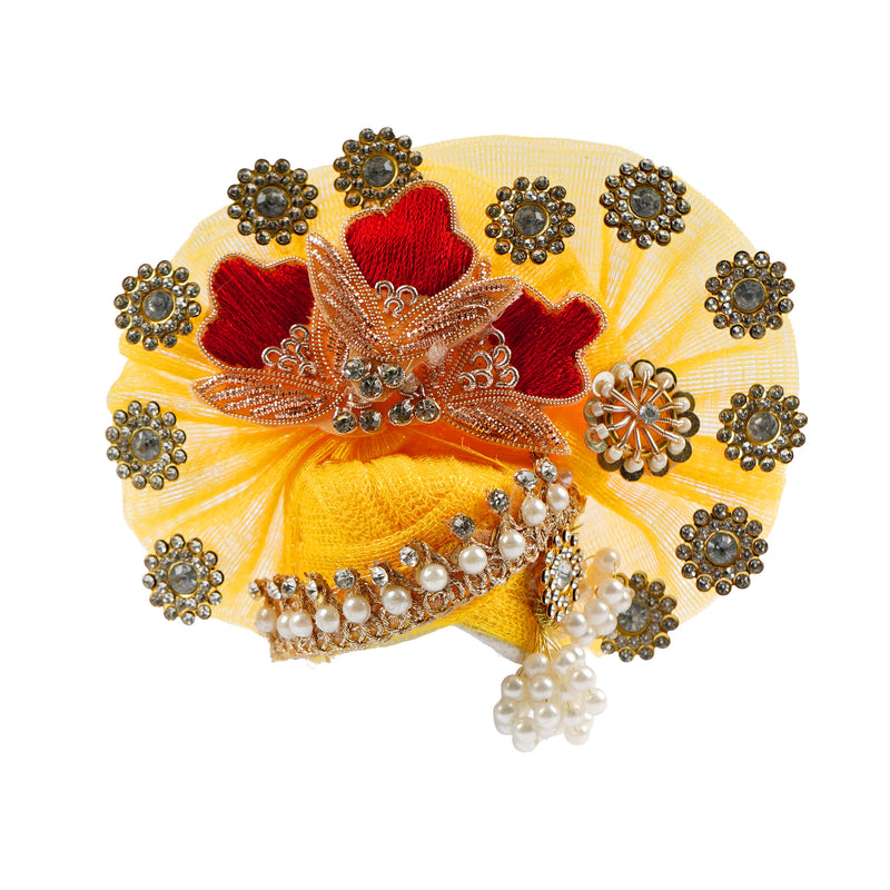 Peetambar Zardosi Shringar Laddu Gopal Poshak