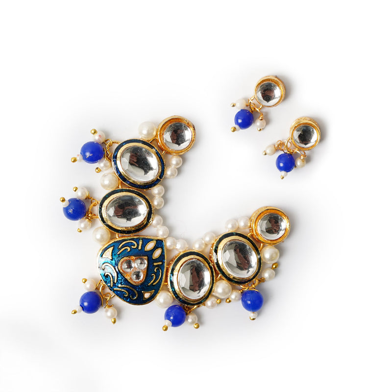 Meenratna Kundan Set (Necklace with Earrings)