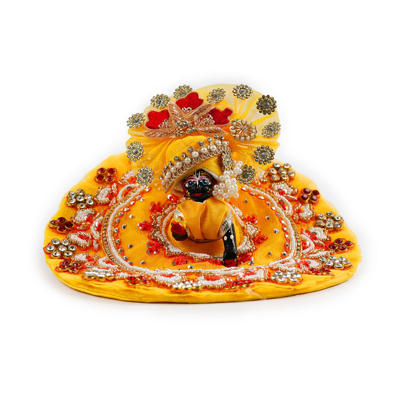 Peetambar Zardosi Shringar Laddu Gopal Poshak