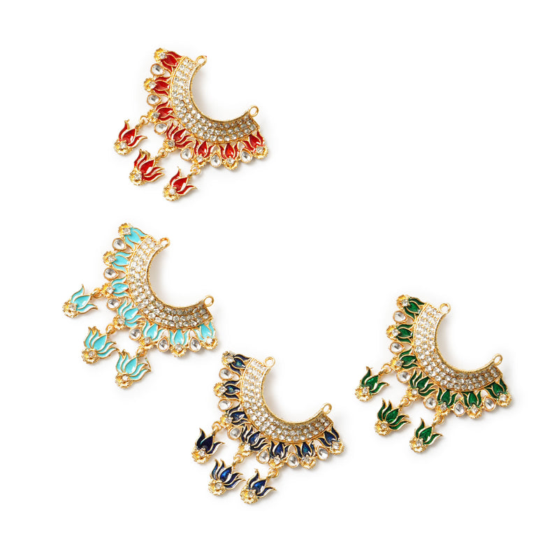 Padmleela Meenakari Kanthi (Lotus Choker)
