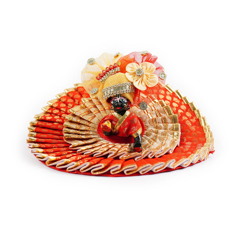Raktima Brocade Shringar Laddu Gopal Poshak