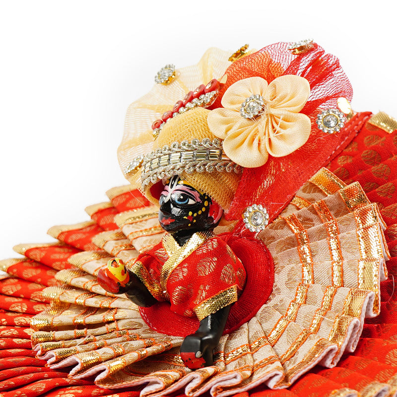 Raktima Brocade Shringar Laddu Gopal Poshak