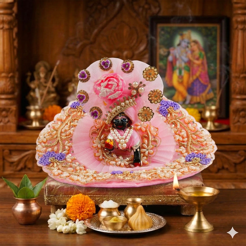 Komalika Zardosi Shringar Laddu Gopal Poshak