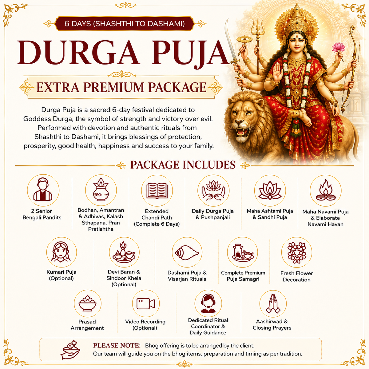 Sharadiya Barwari Durga Puja (6 Days)