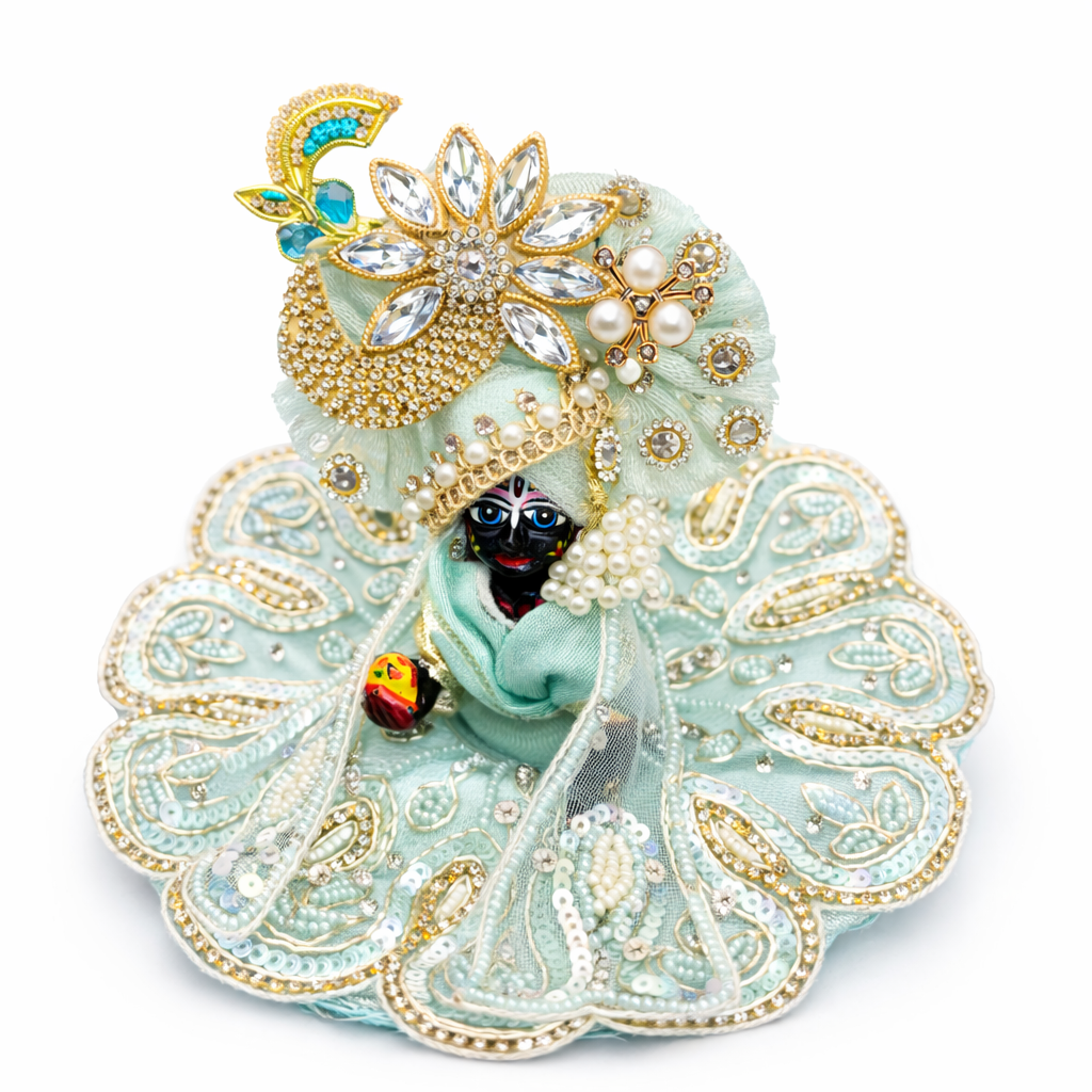 Shyam Aasmani Shringar laddugopal poshak