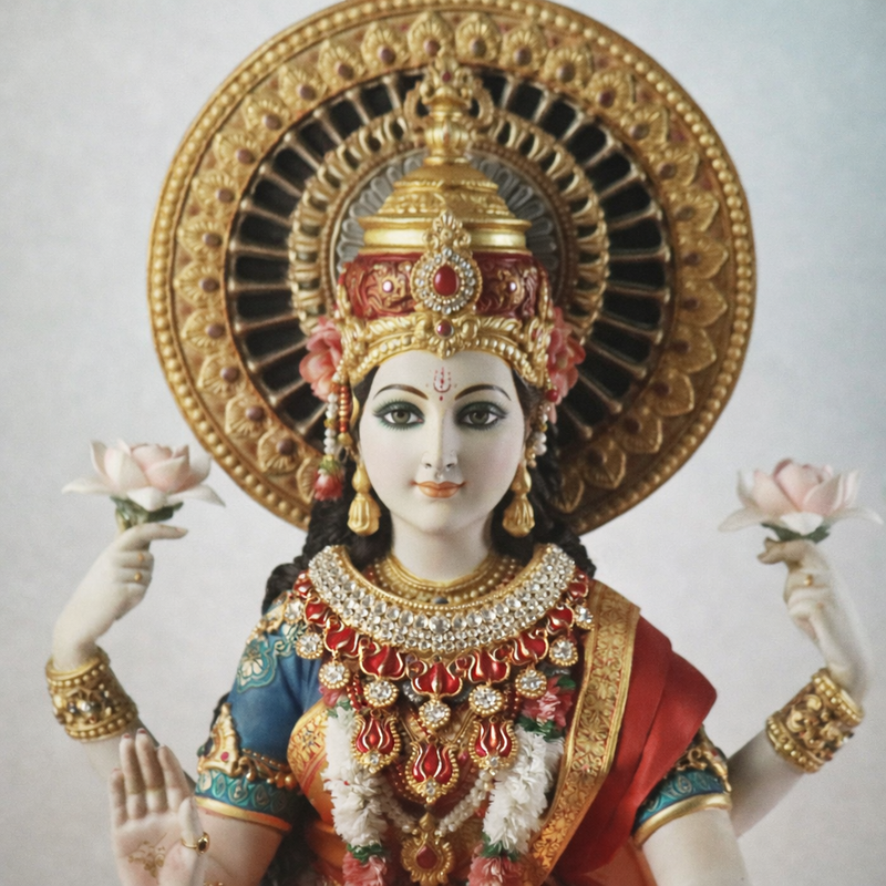 Padmleela Meenakari Kanthi (Lotus Choker)