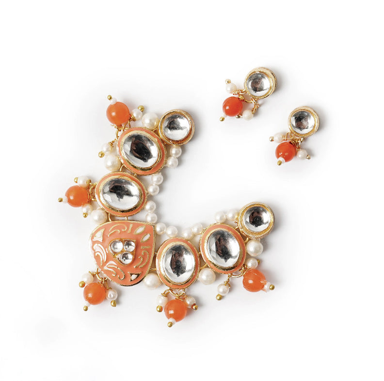 Meenratna Kundan Set (Necklace with Earrings)