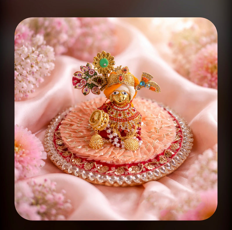 Kanika Lace Shringar Laddu Gopal Poshak