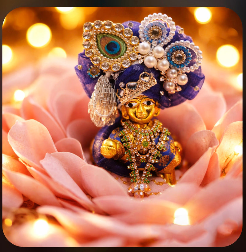 Neelkanthi Brocade Shringar Laddu Gopal Poshak
